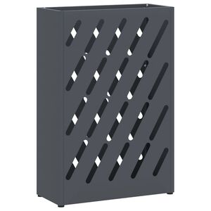 vidaXL Stand de Parapluie de Pluie Anthracite 28 x 12 x 41 cm Acier