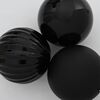 vidaXL Ensemble de Boules de No&euml;l XL 9 pcs Noir Plastique
