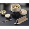 Bestron Cuiseur &agrave; riz avec set &agrave; sushi et &agrave; vapeur Bambou 1 L Noir