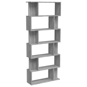 vidaXL Biblioth&egrave;que/Cloison Sonoma gris 80x24x192 cm Bois d'ing&eacute;nierie