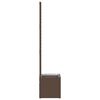 vidaXL Cache-pot de jardin Marron 35 x 30 x 135 cm M&eacute;tal
