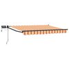 vidaXL Store r&eacute;tractable manuel avec LEDs Multicolore 3 x 2,5 m
