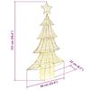 vidaXL Sapin de Noël avec 160 LED Blanc chaud 150 cm PET