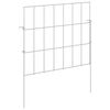 vidaXL Cl&ocirc;ture de jardin avec piquets 12 pcs 35 x 30 cm Mesh Argent&eacute;