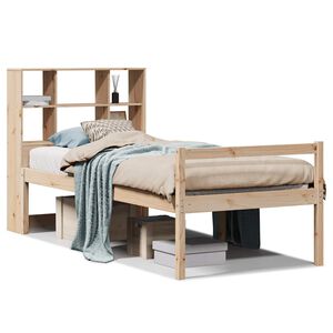 vidaXL Lit biblioth&egrave;que sans matelas 90x200 cm bois de pin massif