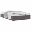 vidaXL Cadre de lit ottoman sans matelas gris 120x200 cm similicuir