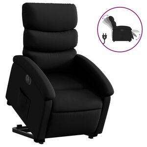 vidaXL Fauteuil inclinable &eacute;lectrique noir similicuir