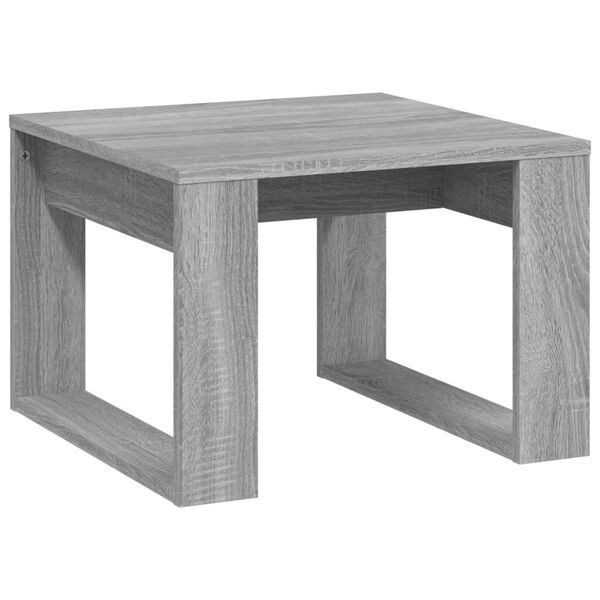 vidaXL Table d'appoint Sonoma gris 50x50x35 cm Bois d'ing&eacute;nierie