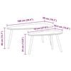 vidaXL Ensemble de tables basses 2 pcs Bois de pin massif Marron