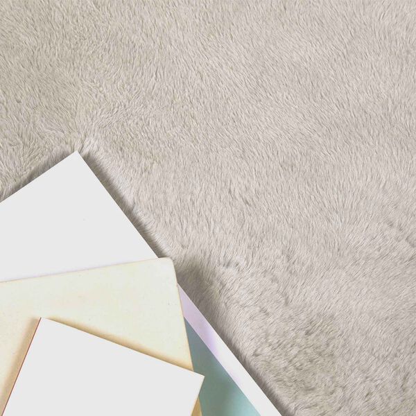vidaXL Tapis en Fourrure Synthétique de Lapin Olite Beige 80 x 150 cm