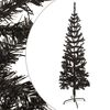 vidaXL Sapin de No&euml;l &eacute;troit Noir 150 cm