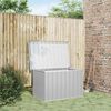 vidaXL Bo&icirc;te de rangement de jardin Gris 109x67x65 cm