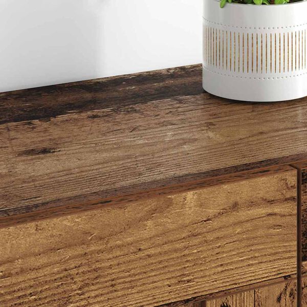 vidaXL Meuble mural Montage mural 2 pcs Bois ancien 69,5 x 34 x 90 cm