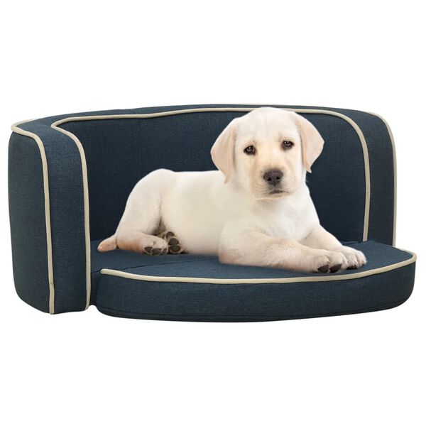 vidaXL Canap&eacute; pliable pour chien Bleu 76x71x30 cm Coussin lavable