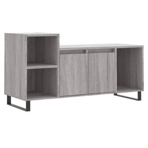 vidaXL Meuble TV Sonoma gris 100x35x55 cm Bois d'ing&eacute;nierie