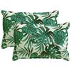 vidaXL Coussin 2 pc HOUTEN Motif feuilles 40 x 60 cm Polyester