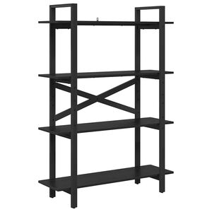 vidaXL &Eacute;tag&egrave;re 4 niveaux 100 x 33,5 x 140 cm Bois d'ing&eacute;nierie