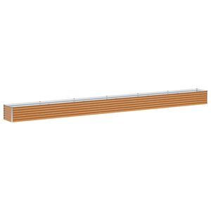 vidaXL Jardini&egrave;re sur&eacute;lev&eacute;e Marron Clair 582 x 50 x 36 cm