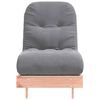vidaXL Canapé-lit futon avec matelas 60x206x11 cm bois massif douglas