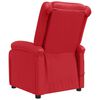 vidaXL Fauteuil de massage &eacute;lectrique Rouge Similicuir