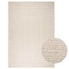 vidaXL Tapis ZIZUR cr&egrave;me 200x290 cm aspect de jute int&eacute;rieur ext&eacute;rieur