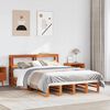 vidaXL Cadre de lit sans matelas cire marron 140x200cm bois pin massif