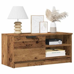 vidaXL Meubles TV 2 pcs vieux bois 80x35x36,5 cm bois d'ing&eacute;nierie