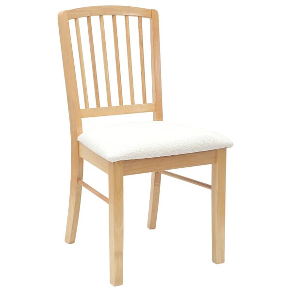 vidaXL Chaises de salle &agrave; manger 2 pcs Naturel 50 x 52,5 x 91 cm