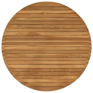 vidaXL Plateau de table &Oslash; 90 x 3,5 Rond Bois de teck massif Naturel