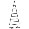 vidaXL Arbre de No&euml;l en m&eacute;tal pour d&eacute;coration noir 125 cm