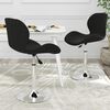 vidaXL Chaises pivotantes &agrave; manger lot de 2 Noir Velours