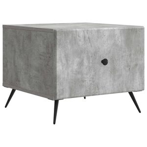 vidaXL Table basse Gris b&eacute;ton 49 x 50 x 40 cm Bois d'ing&eacute;nierie