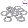 vidaXL Rondelles 12 pcs Argent&eacute; 10 x 10 x 0,8 mm Fer