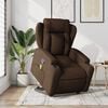vidaXL Fauteuil de massage inclinable Marron Tissu