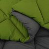 vidaXL Duvet complet toute l'ann&eacute;e Vert et Anthracite 200 x 140 cm