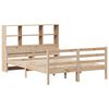vidaXL Lit biblioth&egrave;que sans matelas 150x200 cm bois massif de pin