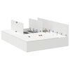 vidaXL Cadre de lit avec rangement avec stockage Blanc 135 x 190 cm