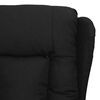 vidaXL Fauteuil de massage Noir Tissu