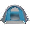 vidaXL Tente de camping de cabine 4 personnes bleu imperméable