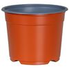 vidaXL Pot &agrave; fleurs rond 50 pc Terre cuite &Oslash; 10 x 8 cm Plastique