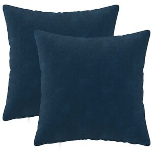 vidaXL Housse de coussin 2 pc HEERLEN Bleu 30 x 30 cm