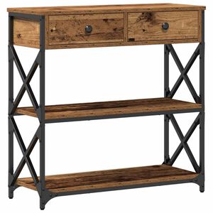vidaXL Table Console Bois ancien 75 x 28 x 75 cm