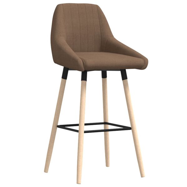 vidaXL Tabouret de bar Taupe Tissu