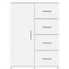 vidaXL Buffets 2 pcs blanc 59x39x80 cm bois d'ingénierie