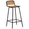 vidaXL Chaises de bar lot de 2 bois de manguier solide