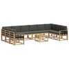 vidaXL Ensemble de canap&eacute;s d'ext&eacute;rieur 11 pc Blanc et anthracite