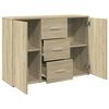 vidaXL Buffet ch&ecirc;ne sonoma 90,5x29,5x65 cm bois d'ing&eacute;nierie