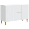 vidaXL Buffet avec tiroir Blanc 89 x 34,5 x 60 cm Bois d'ing&eacute;nierie