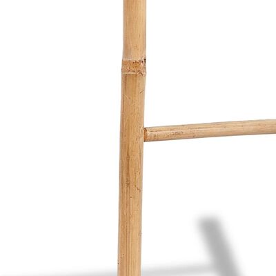 vidaXL Porte-serviette en bambou avec 6 crochets