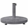 vidaXL Pied de parasol Aspect Bois Gris Fonc&eacute; 48 x 48 x 32 cm